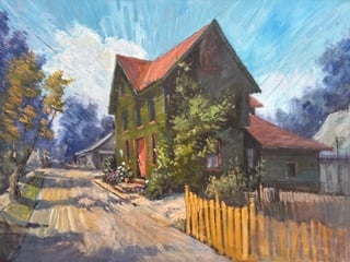 Seward_The Red Door_30x40